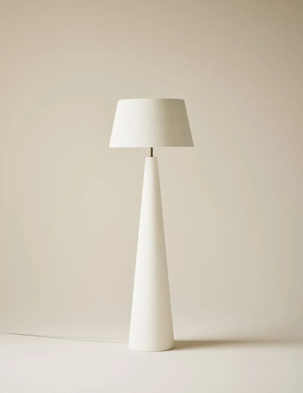 Diffused Fabric Shade Floor Lamp - Beige, Linen product