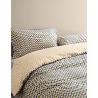 Bright Waffle Bedding Set - Blue, Cotton alternate view
