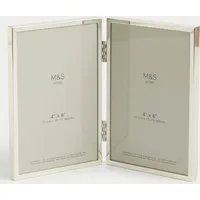 Metal Double Photo Frame 4x6 Inch - Silver alternate view