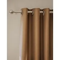 Velvet Eyelet Curtains - Bronze alternate view