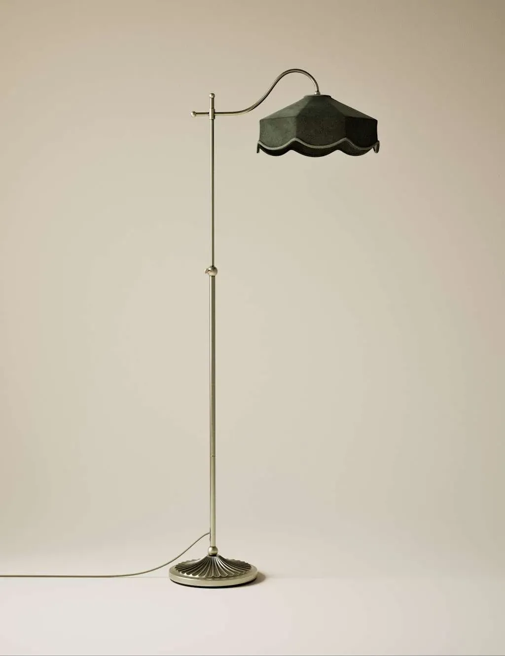 Winnie Velvet Floor Lamp - Green product