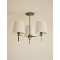 Blair Flush Ceiling Light - Antique Brass, Metal alternate view
