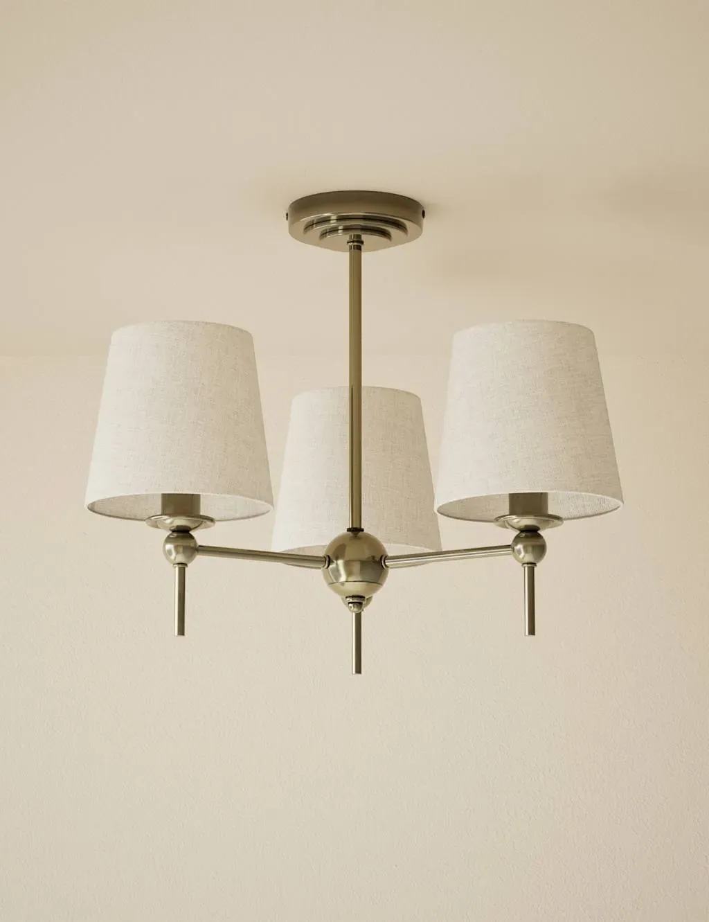 Blair Flush Ceiling Light - Antique Brass, Metal product