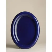 Bubble Collection Large Platter - Blue, Stoneware alternate view