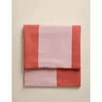 Wool Blend Woven Striped Large Throw - Pink Mix alternate view