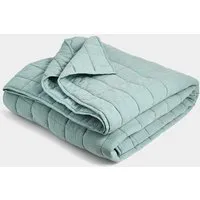 Large Quilted Throw - Sage, Cotton alternate view
