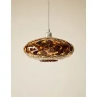 Tortoise Shell Glass Easy Fit Pendant Shade - Brown alternate view