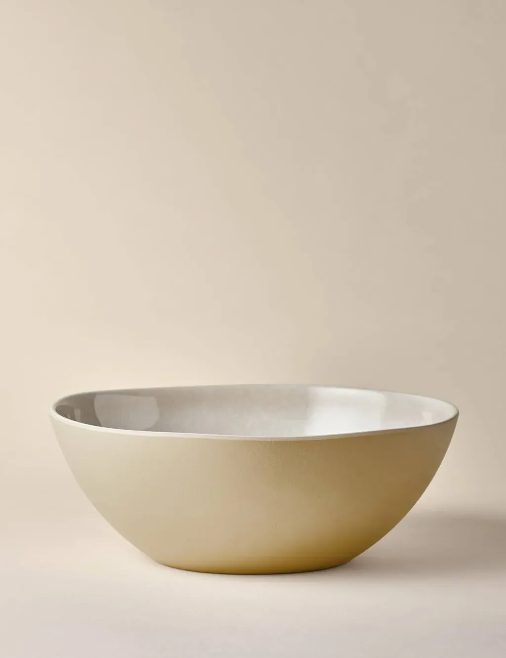 Linen Reactive Picnic Serving Bowl - Natural, Melamine product