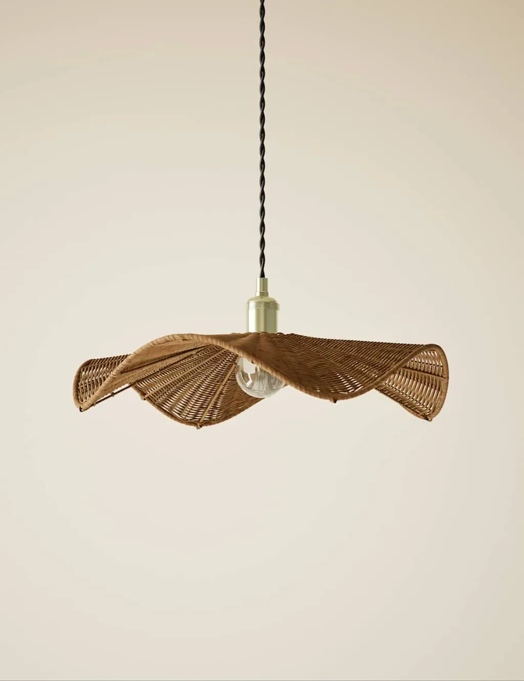 Rocco Rattan Easy Fit Ceiling Lamp Shade - Natural product