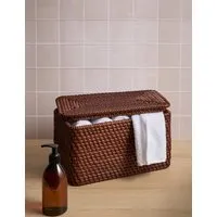 Rattan Rectangular Storage Box - Brown alternate view