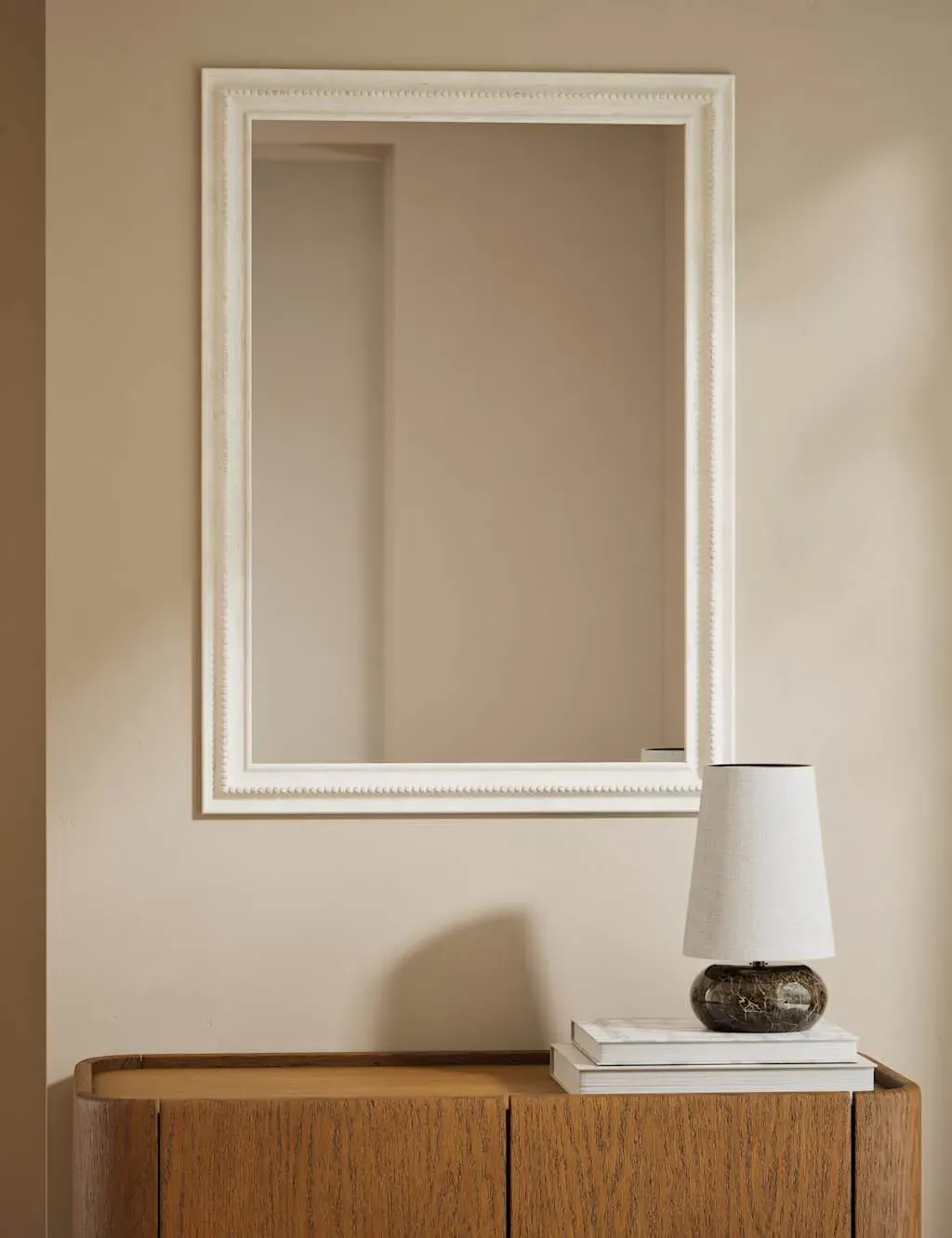 Daphne Rectangular Wall Mirror - White product