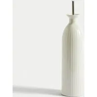 Ribbed Oil & Vinegar Pourer - Cream, Stoneware alternate view