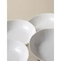 Artisan Set of 4 Pasta Bowls - White, China alternate view