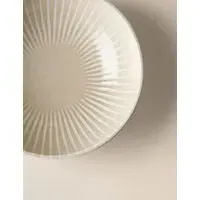 Reactive Stripe Cereal Bowl - Natural, Stoneware alternate view