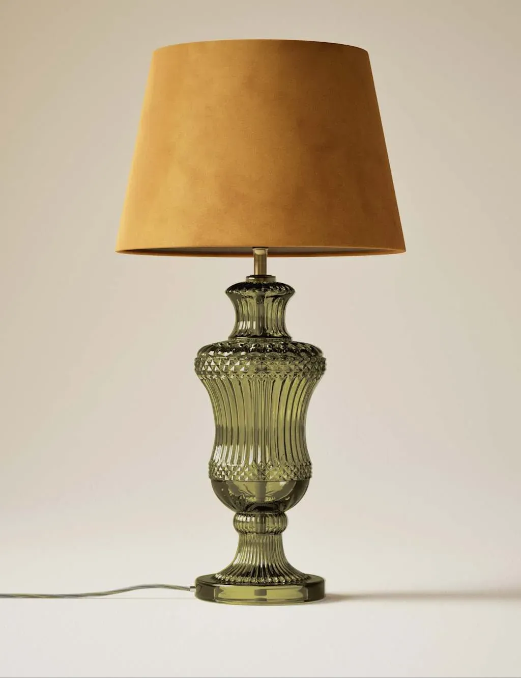 Loretta Table Lamp - Green Mix, Glass product