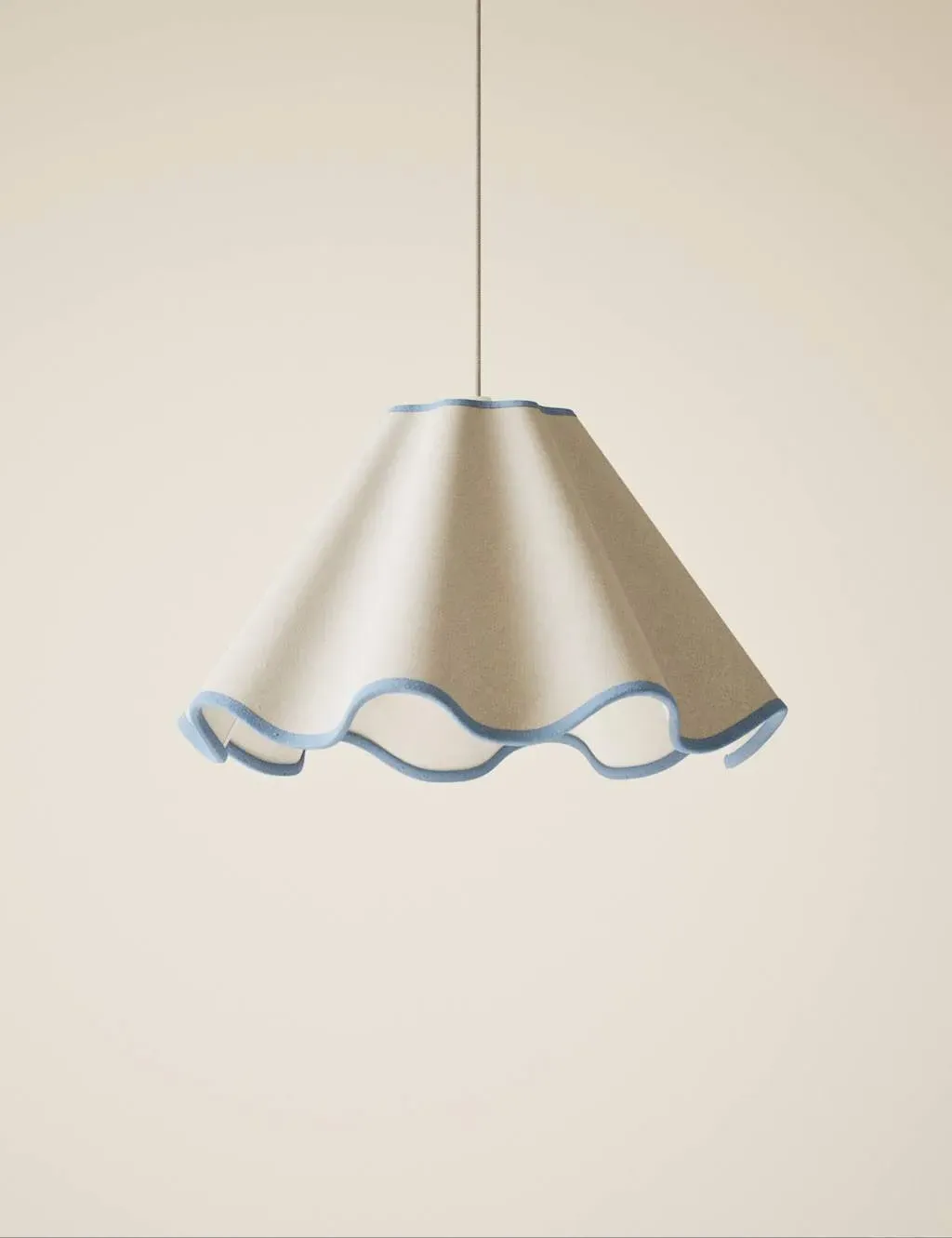 Fabric Wave Scallop Shade - Blue product