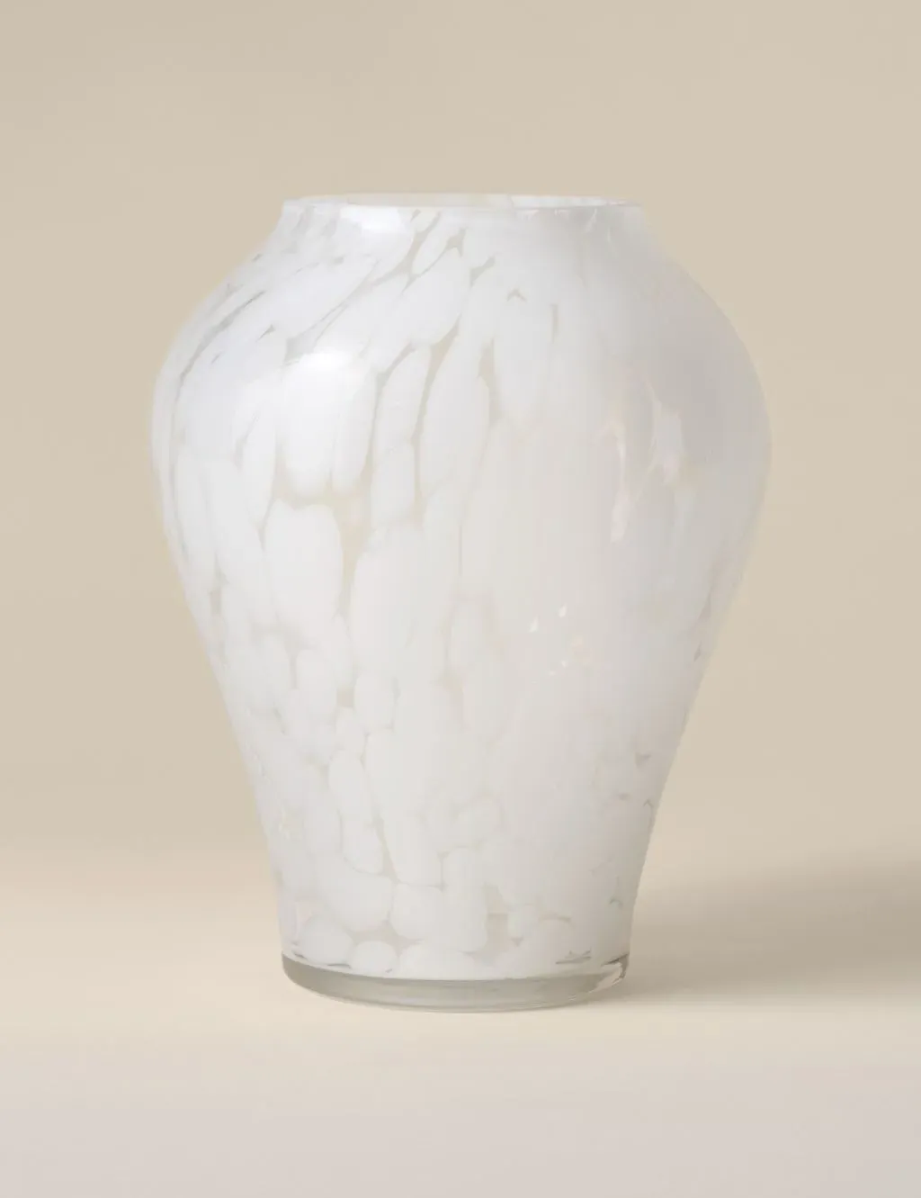 Confetti Bulb Vase - White, Glass product