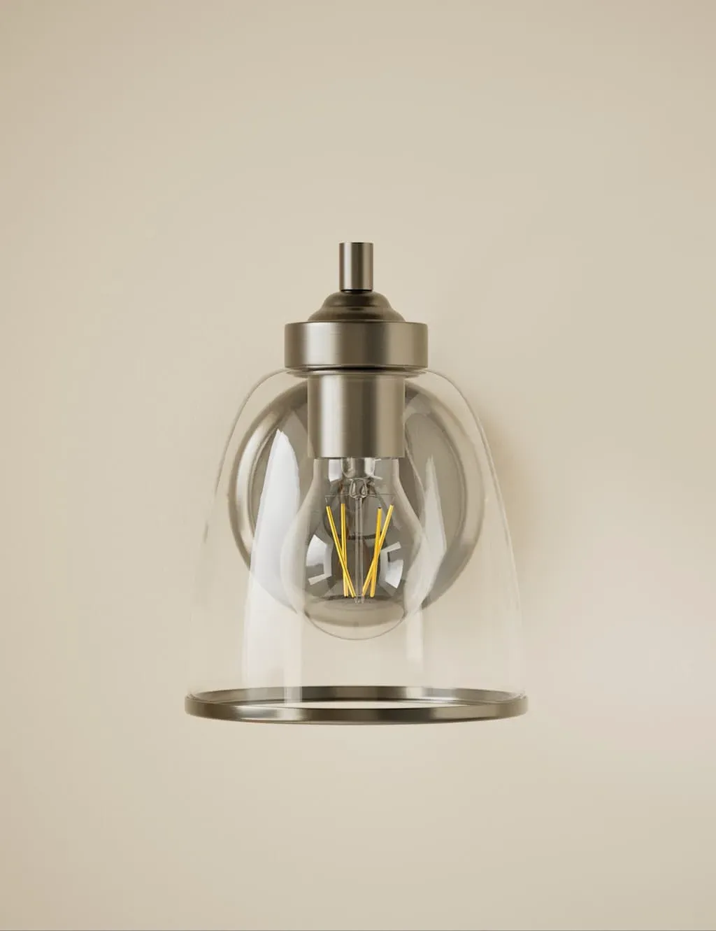 Core Glass Wall Light - Silver product