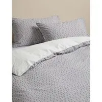Cotton Blend Geometric Bedding Set - Grey Mix alternate view