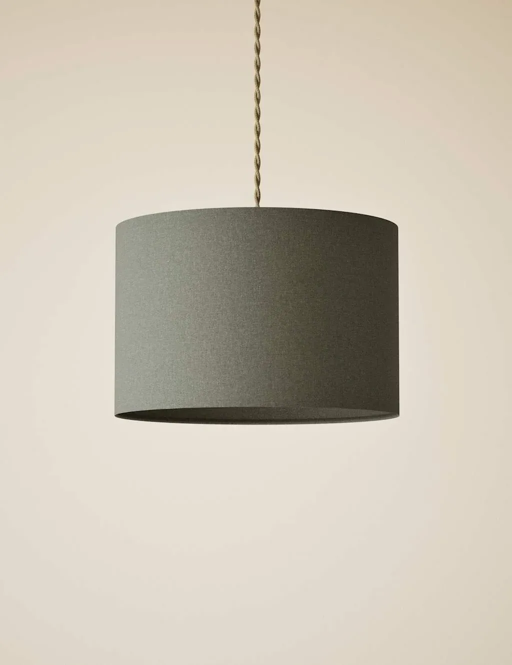Cotton Mix Drum Light Shade - Khaki product