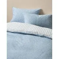 Cotton Rich Coral Printed Bedding Set - Blue Mix alternate view