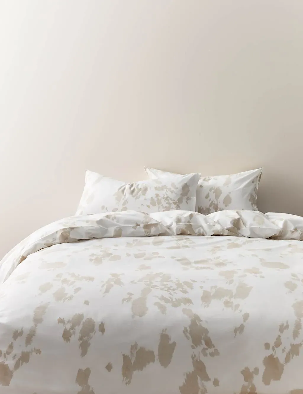 Cotton Rich Cow Print Bedding Set - Natural Mix product