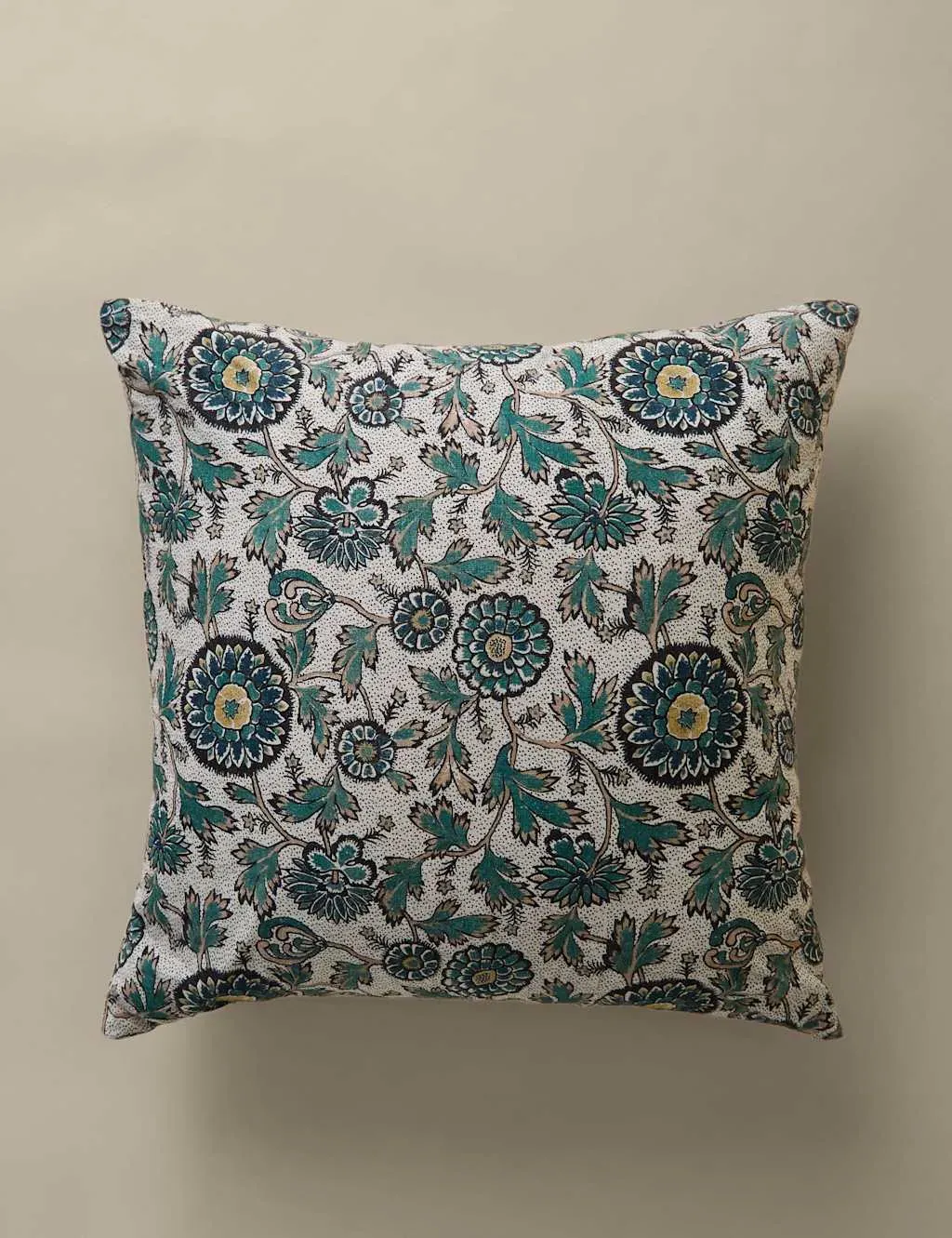Cotton Rich Floral Cushion - Blue Mix product