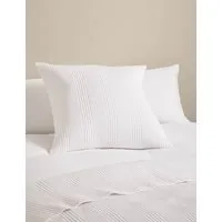 Cotton Rich Large Decorative Cushion - White alternate view