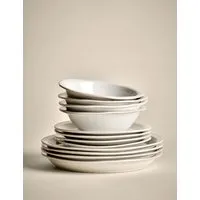Country Collection 12-Piece Dinner Set - Natural, Stoneware alternate view