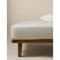 Egyptian Cotton 400 Thread Count Deep Fitted Sheet - Cream alternate view