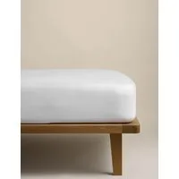 Egyptian Cotton 400 Thread Count StayPut Fitted Sheet - White alternate view