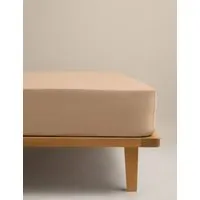 Egyptian Cotton Deep Fitted Sheet - Biscuit alternate view