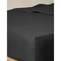 Egyptian Cotton Deep Fitted Sheet - Black alternate view