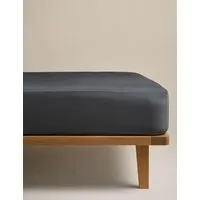 Egyptian Cotton Deep Fitted Sheet - Charcoal alternate view
