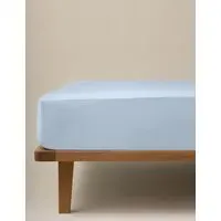 Egyptian Cotton Deep Fitted Sheet - Dusty Blue alternate view