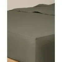 Egyptian Cotton Deep Fitted Sheet - Khaki alternate view