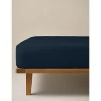 Egyptian Cotton Deep Fitted Sheet - Navy alternate view