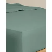 Egyptian Cotton Deep Fitted Sheet - Smokey Green alternate view