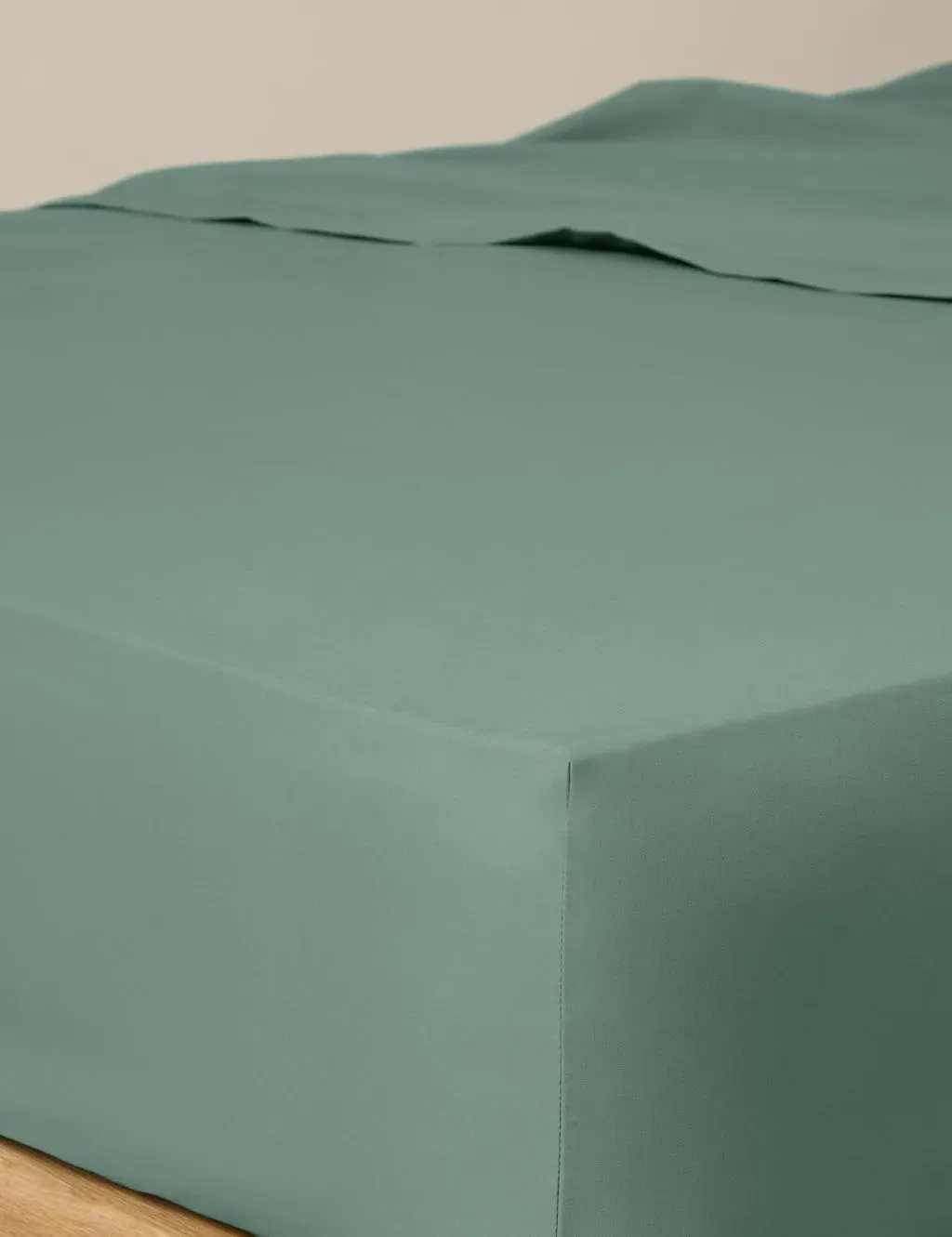 Egyptian Cotton Deep Fitted Sheet - Smokey Green product