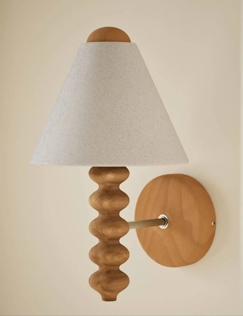 Evelyn Bobbin Wall Light - Wood product