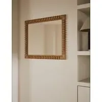 Evelyn Rectangular Wall Mirror - Natural, Wood alternate view
