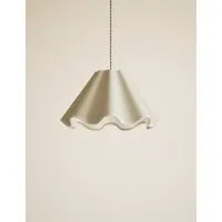Fabric Wave Scallop Lampshade - Pink alternate view