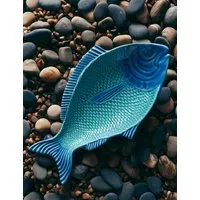 Fish Picnic Platter - Blue Mix, Melamine alternate view