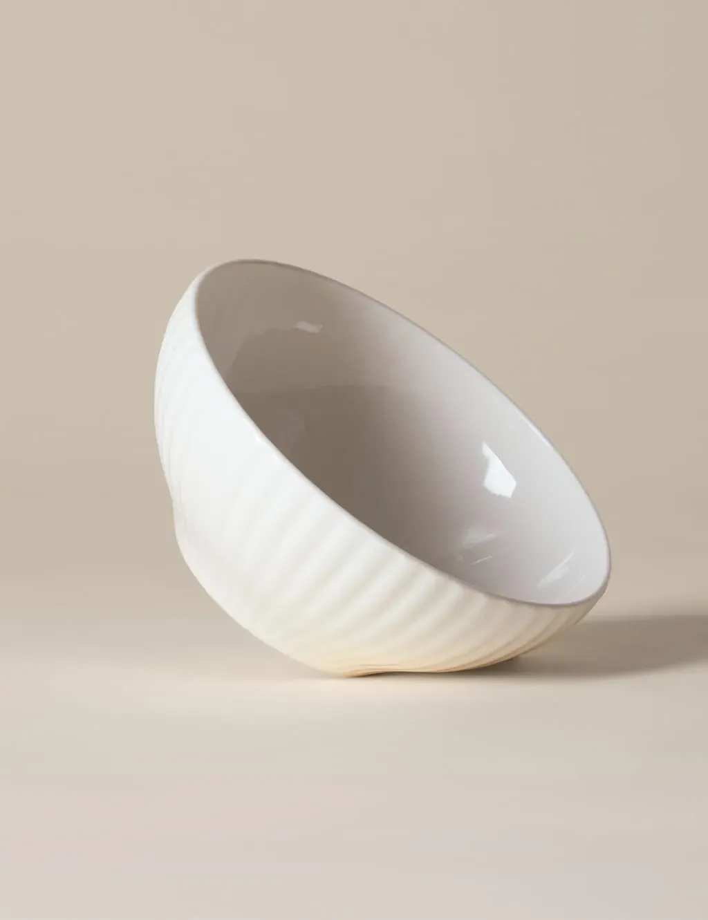 Fluted Hampton Cereal Bowl - White, China product