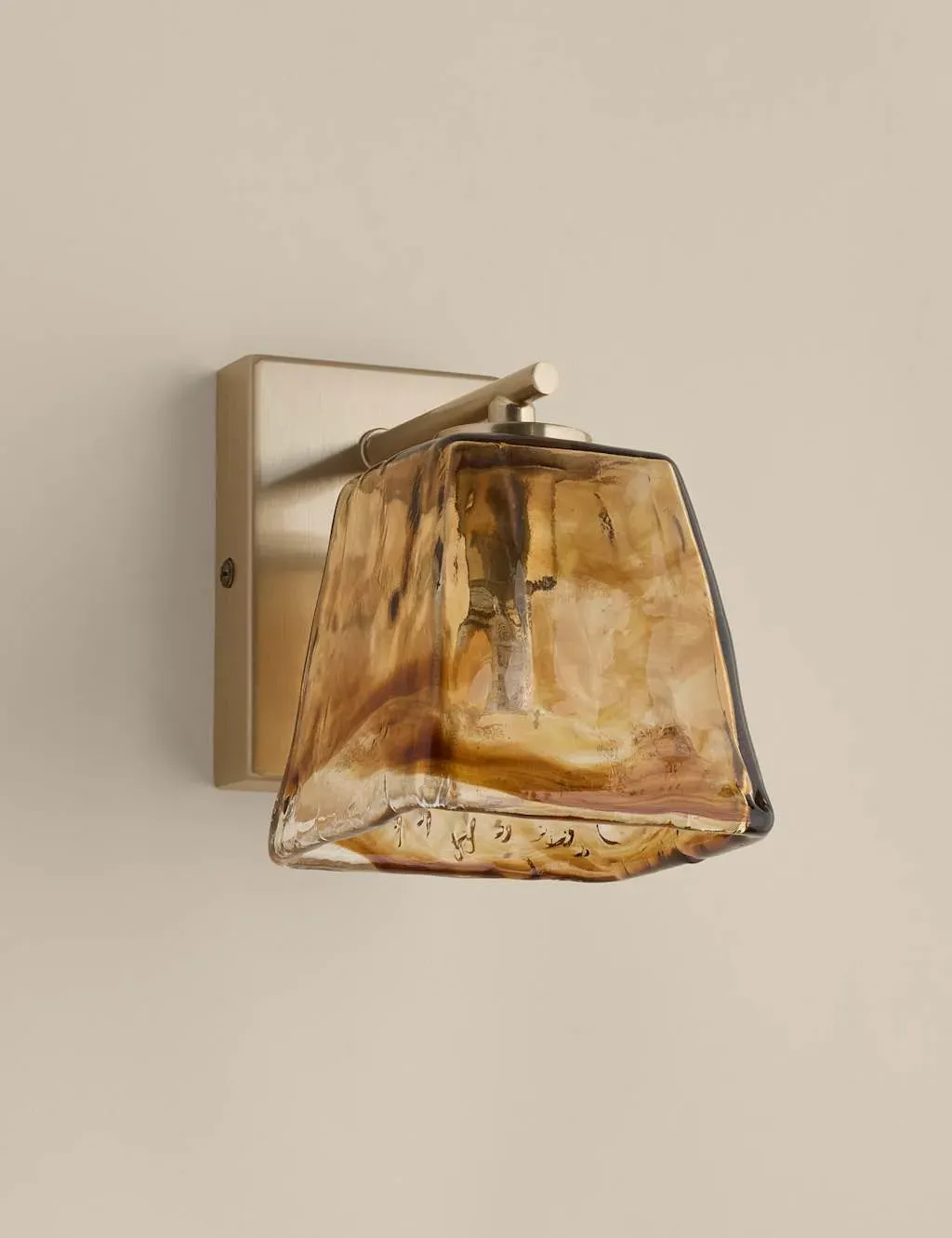 Glass Wall Light - Brown product