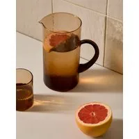 Hammered Glass Jug - Brown alternate view