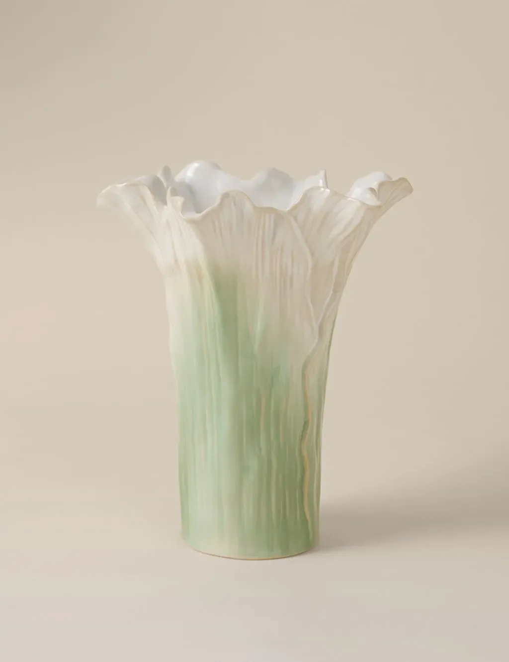Handkerchief Petal Ceramic Vase - Multi product