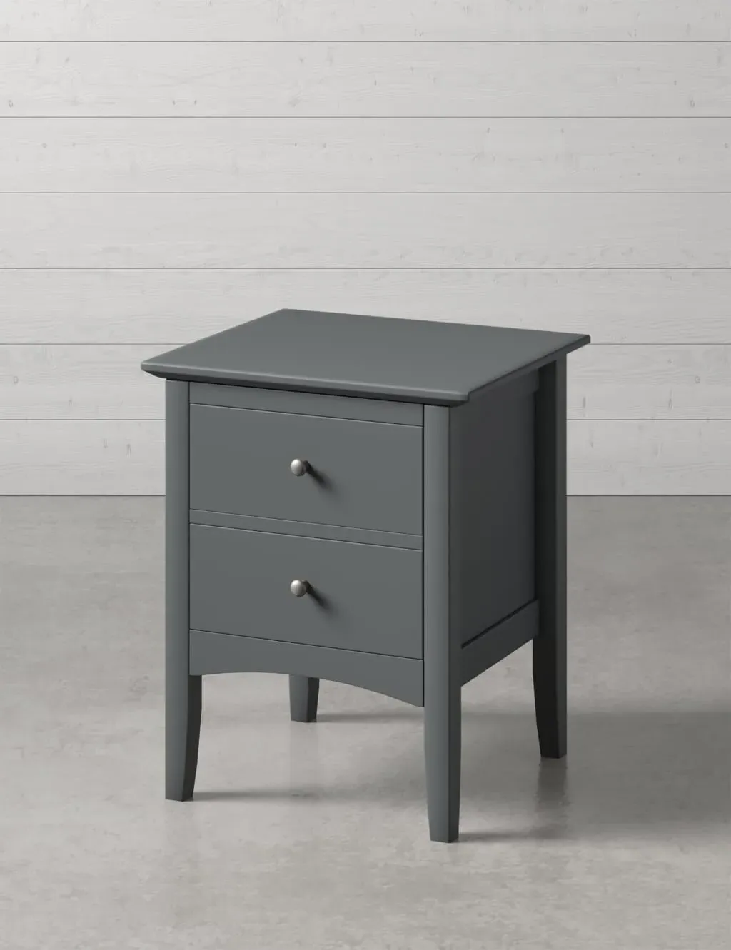Hastings 2 Drawer Bedside Table - Dark Grey product