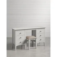 Hastings Dressing Table & Stool with Storage - Grey alternate view