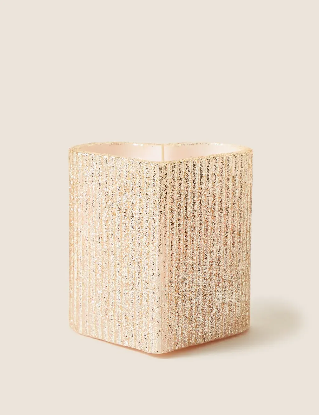 Heart Pillar Light Up Candle - Pink Mix product
